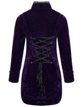 Purple Velvet Gothic Tailcoat -  -  - Trippprs